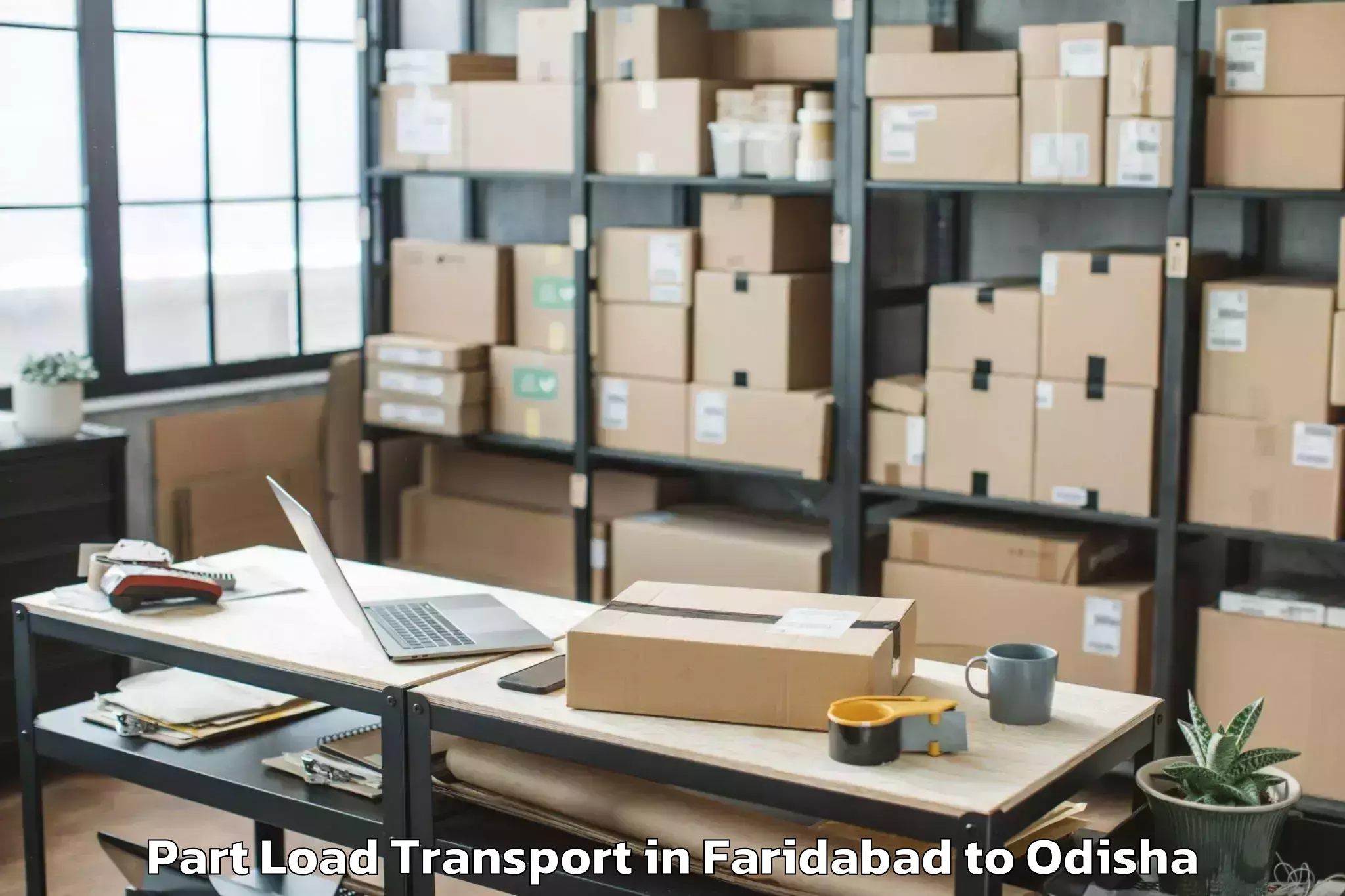 Book Faridabad to Podia Part Load Transport Online